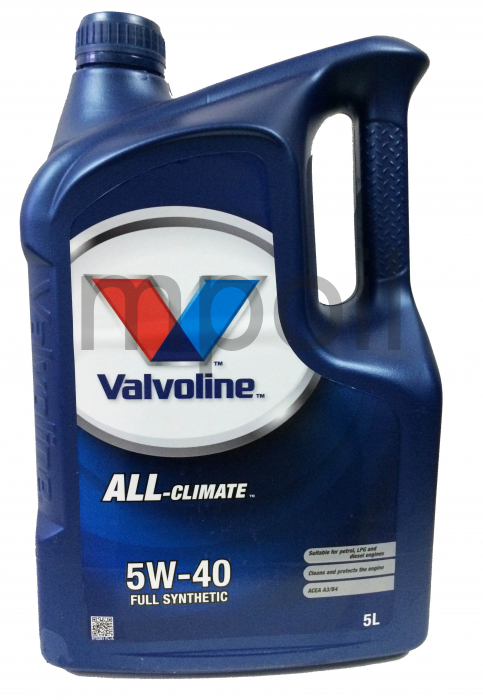 Масло Valvoline ALL CLIMATE 5W40 5л