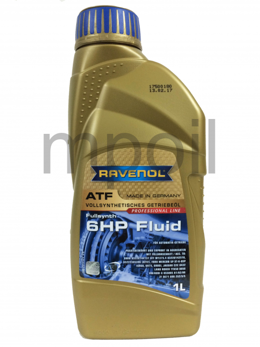 Масло RAVENOL ATF 6 HP Fluid трансм. (1л)