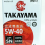 Масло TAKAYAMA 5W-40, API SN/CF 4л