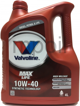 Масло Valvoline MAXLIFE 10W40 4л