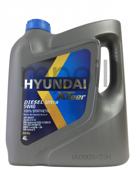 Масло Hyundai XTeer Diesel Ultra 5W40 4л
