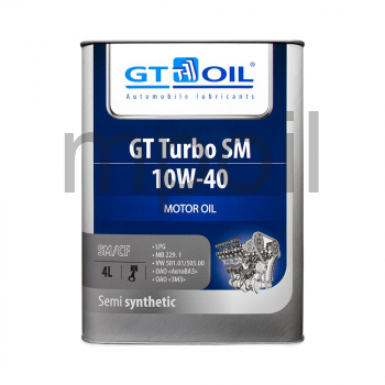 Масло GT Turbo SM 10W-40 API SM SN/CF п/с 4 л