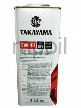 Масло TAKAYAMA 5W-40, API SN/CF 4л