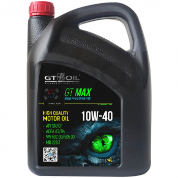 Масло GT Max 10W-40 SN/CF 4л п/с