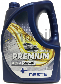 Масло Neste Premium+ (A3/B4) 5W-40 4л