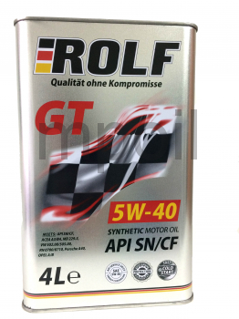 Масло ROLF GT 5W-40 синт. API SN/CF 4л