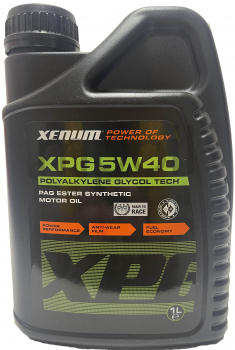 Масло Xenum XPG 5W40 полиалкиленгликоль и эстеры 1л