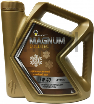 Масло Rosneft Magnum Coldtec 5W-40 SN/CF 4л