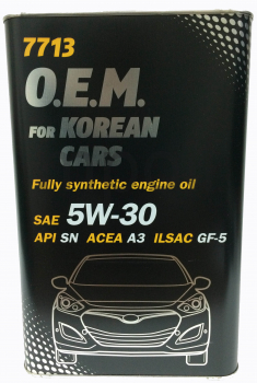 Масло MANNOL 7713 O.E.M. for Koreans cars  5w30 4л