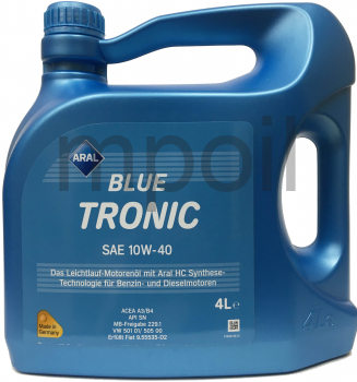 Масло Aral Blue Tronic 10W-40 4л п/с