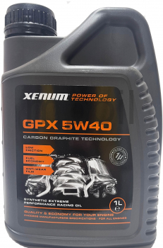 Масло Xenum GPX 5W40 карбон-графит 1л