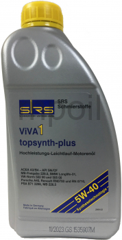 Масло SRS VIVA1 Topsynth Plus 5W-40 SN/CF MB 229.5 1л