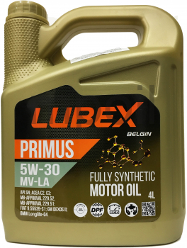 Масло LUBEX Primus MV-LA 5W-30 SN C2/C3 (4л)