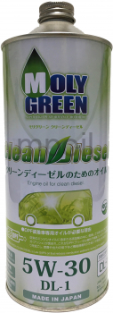 Масло Moly Green CLEAN DIESEL 5W-30 DL-1 1л