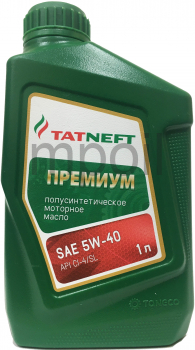 Масло Tatneft Премиум 5W-40 1л п/с
