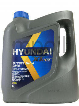 Масло Hyundai XTeer Diesel Ultra 5W30 4л
