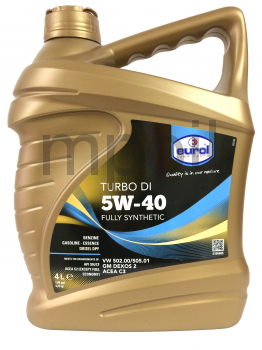 Масло EUROL Turbo DI 5W-40 синт. 4л