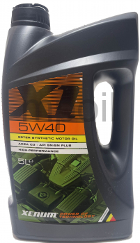 Масло Xenum X1 5W40 с эстерами 5л