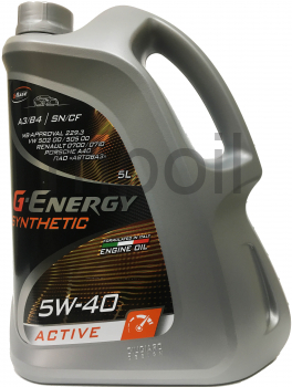 Масло G-Energy SyntheticActive 5W-40 5л