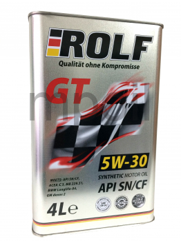 Масло ROLF GT 5W-30 синт. API SN/CF 4л