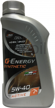 Масло G-Energy SyntheticActive 5W-40 1л