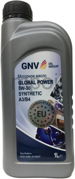 Масло GNV Global Power 5W-30 Synthetic A3/B4, SN/CF 1л