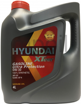 Масло Hyundai XTeer Gasoline Ultra Protection 0W30 4л