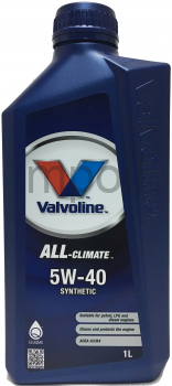 Масло Valvoline ALL CLIMATE 5W40 1л