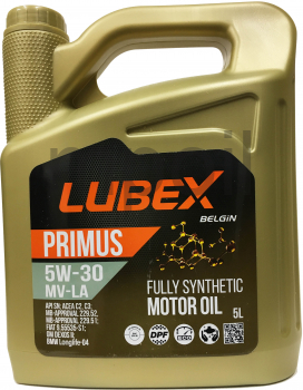 Масло LUBEX Primus MV-LA 5W-30 SN C2/C3 (5л)
