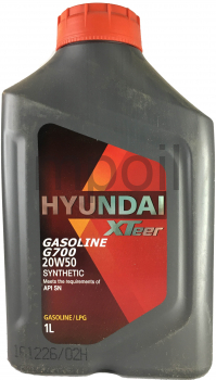Масло Hyundai XTeer Gasoline G700 20W50 SN 1л