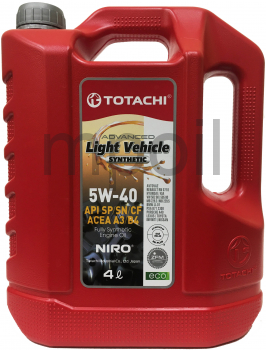 Масло TOTACHI NIRO LV Synthetic 5W-40 SN/CF 4л