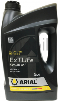 Масло ARIAL EXTLIFE 5W-40 MF 5л