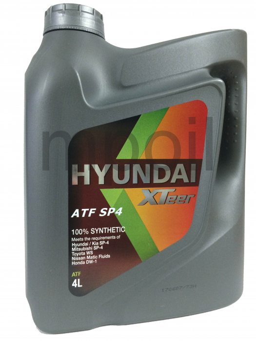 Масло трансмиссионное Hyundai XTeer ATF SP4 4л