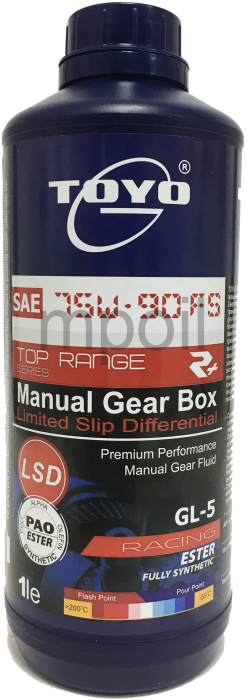 Масло TOYO-G Top Range SAE 75W-90 GL-5 R+ 1 л синт 9555131407125