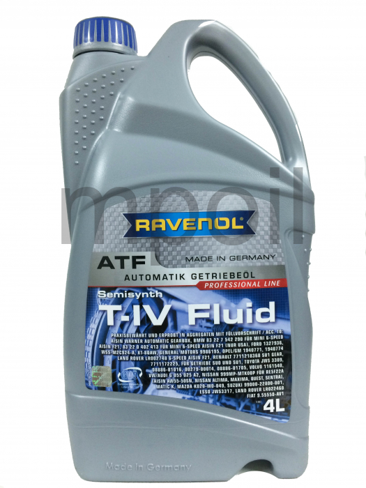 Масло RAVENOL ATF T-IV Fluid трансм. (4л)