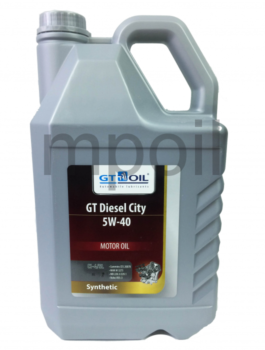Масло GT Diesel City 5W-40 API CI-4/SL 6 л