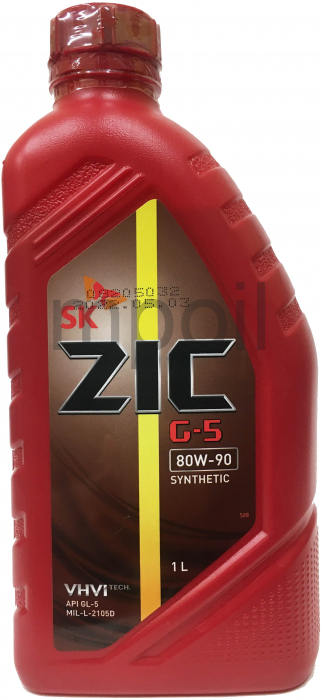 Масло трансм. ZIC G-5 80W-90 1л