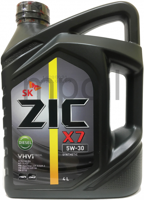 Масло ZIC X7 Diesel  5W-30 4л