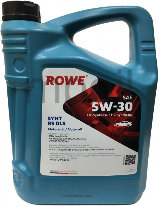 Масло Rowe HIGHTEC SYNT RS DLS 5W-30 5л
