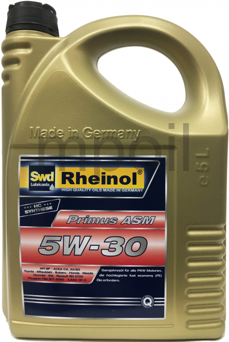Масло SWD Rheinol  Primus ASM 5W-30 5л 31189580