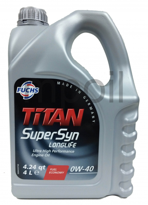 Масло Fuchs Titan SUPERSYN LONGLIFE 0W-40 4л