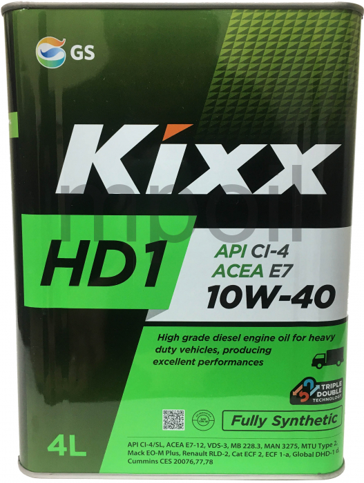 Масло KIXX HD1 CI-4/SL 10W-40 4л