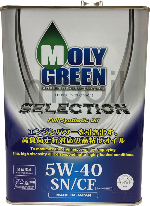 Масло Moly Green SELECTION 5W-40 4л