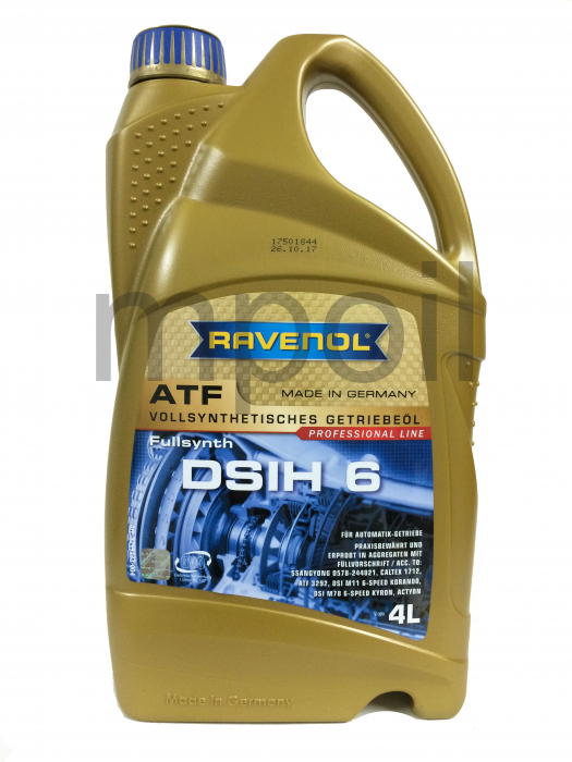 Масло RAVENOL ATF DSIH 6  трансм. (4л)