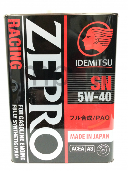 Масло IDEMITSU Zepro Racing SN Fully Synthetic 5W-40 4л