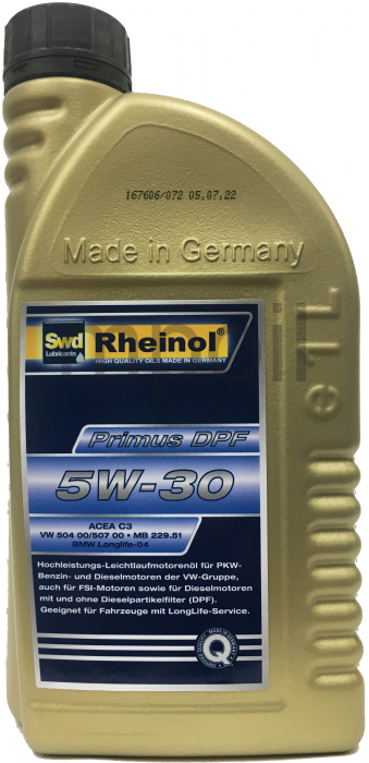 Масло SWD Rheinol  Primus DPF 5W-30 1л
