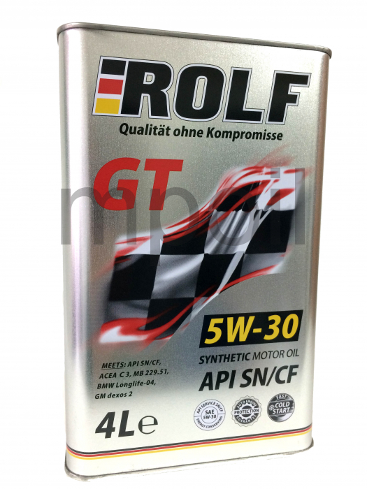 Масло ROLF GT 5W-30 синт. API SN/CF 4л