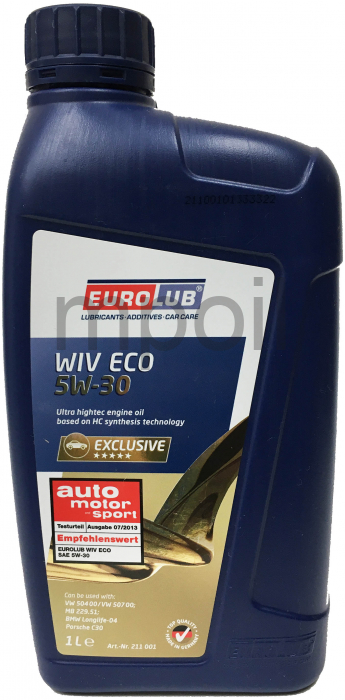 Масло EUROLUB WIV ECO SAE 5W30 SN 1л