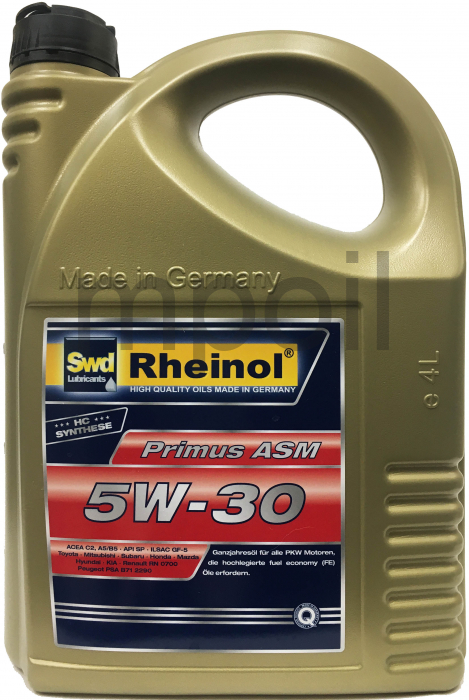 Масло SWD Rheinol  Primus ASM 5W-30 4л