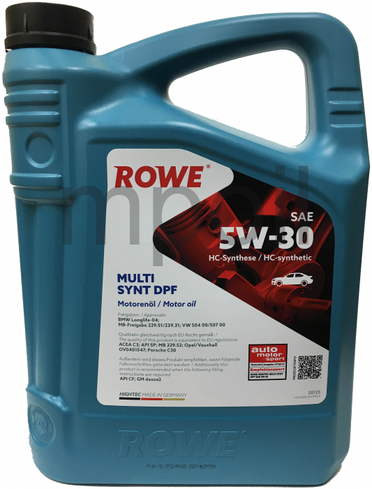 Масло Rowe HIGHTEC MULTI SYNT DPF 5W-30 4л